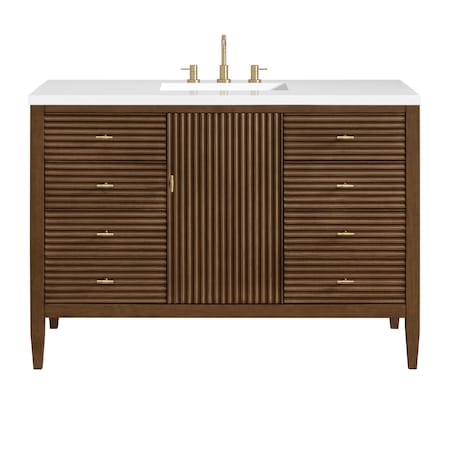 James Martin Vanities 48'' Vanity, Mid Century Walnut 485-V48-M-WLT